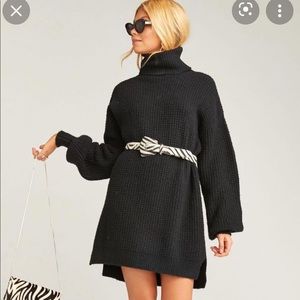 Show Me Your MuMu Turtleneck Sweater Dress
Size XS 

OG $158